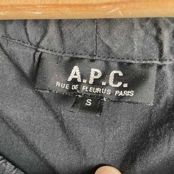 A.P.C. Black Cotton Dress with Tie - Picture 2 of 7